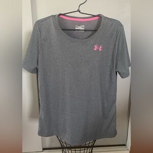 Under Armour Women's Gray and Pink Top